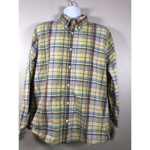 JACK SPADE BLEECKER STREET NY MENS PLAID BUTTON FRONT SHIRT SZ XL Great Shape